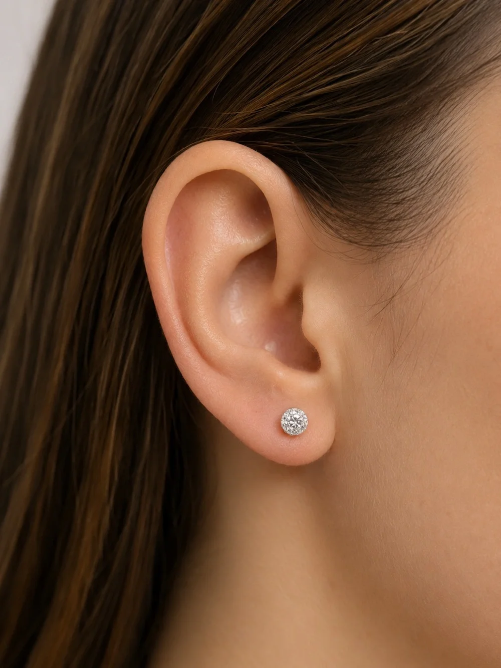 Clear Pave CZ Ball Cartilage Earring Barbell  Stud 16G